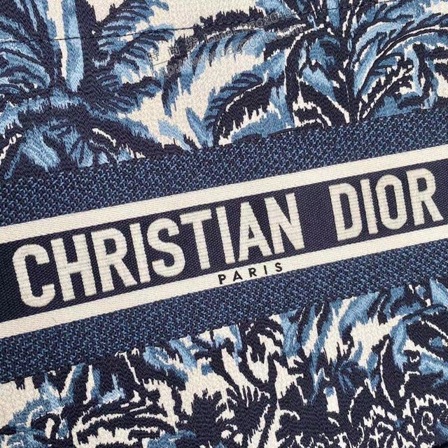 Dior女包 迪奧book tote棕櫚樹小號托特包 Dior刺繡購物袋  dfk1765